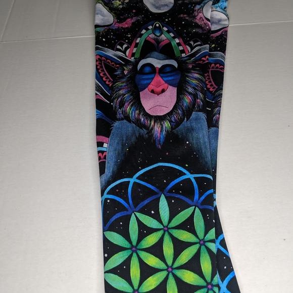 Electrothread Rafiki Meditation Print Yoga Legging - Picture 4 of 15